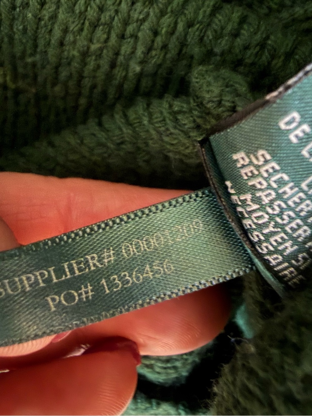 Lauren Jeans Co Ralph Lauren Sweater M Hunter Green Shawl Collar Cotton Blend - Picture 11 of 11